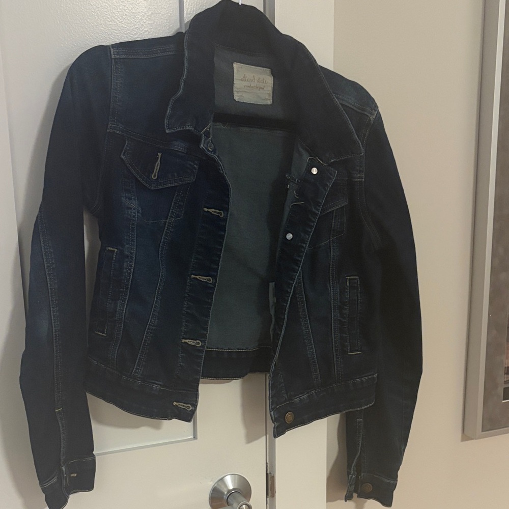 Altard state Dark Blue Denim Jacket size small
